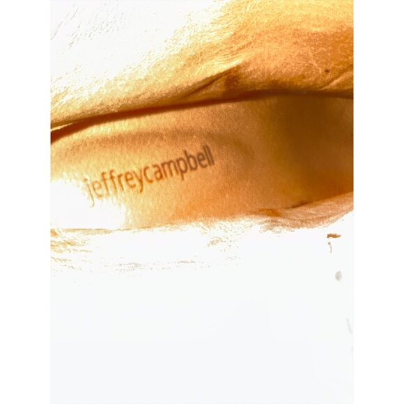 Jeffrey Campbell Taupe Suede Western Cowboy Boots Embroidered Design Sz 7.5 EUC - Picture 8 of 8